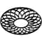 Ekena Millwork Cannes Architectural Grade PVC Pierced Ceiling Medallion, Black, 38"OD x 13"ID x 1"P CMPP38CNSBL - alternate 5